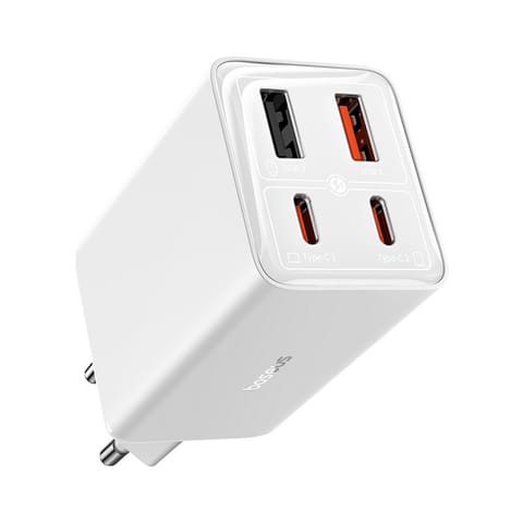Ładowarka sieciowa USB-C USB-A GaN6 Pro 100W z kablem USB-C 1m - biała w sklepie Wasserman.eu