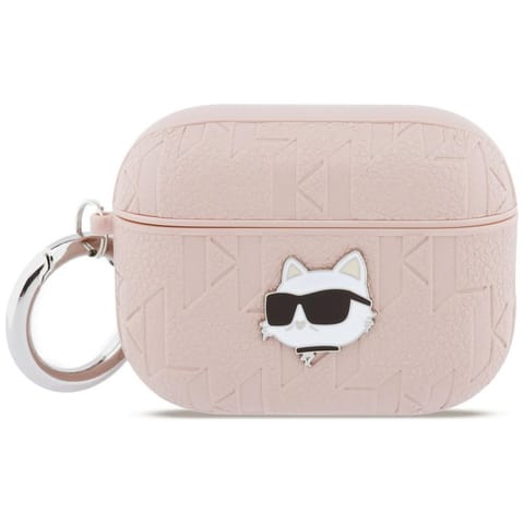 ⁨Etui Karl Lagerfeld Monogram Choupette   Head do AirPods Pro 3 różowy⁩ w sklepie Wasserman.eu