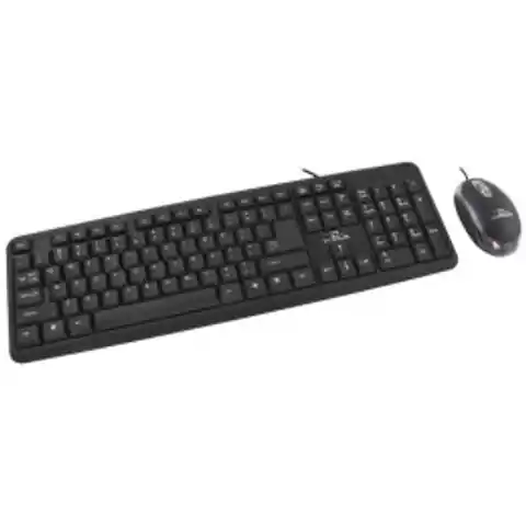 ⁨TITANUM TK106 keyboard Mouse included USB Black⁩ at Wasserman.eu