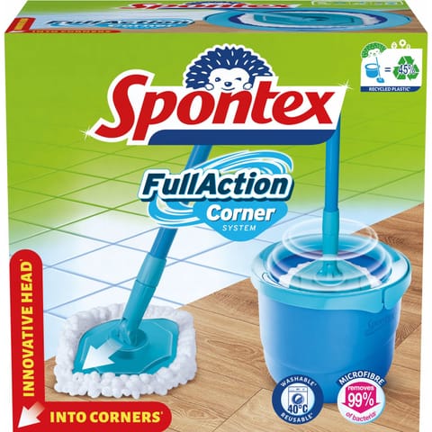⁨Zestaw Mop SPONTEX Full Action Corner System 19800255⁩ w sklepie Wasserman.eu