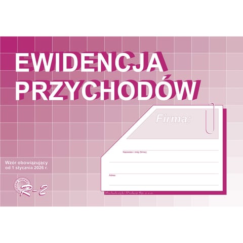 ⁨R-2 Ewidencja przychodu A4 MICHALCZYK I PROKOP⁩ w sklepie Wasserman.eu