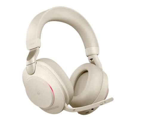 ⁨Słuchawki bezprzewodowe JABRA Evolve2 85 Link380c MS Stereo Beżowy (Beżowy)⁩ w sklepie Wasserman.eu