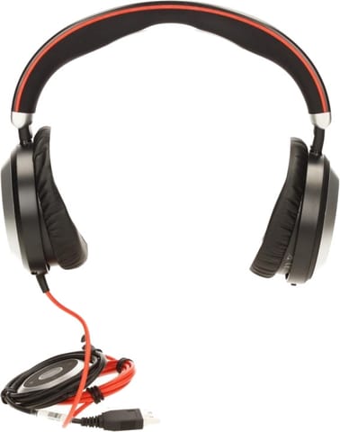 ⁨Słuchawki z mikrofonem Na głowę JABRA Evolve 80 Duo (1.2m /Przewodowe wtyk/Czarny)⁩ w sklepie Wasserman.eu