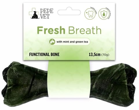 ⁨Paka Zwierzaka PEPE VET Kość funkcjonalna Fresh Breath 13,5cm⁩ w sklepie Wasserman.eu