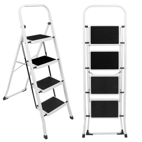 ⁨Drabinka domowa składana STIGE 4 stopnie⁩ w sklepie Wasserman.eu