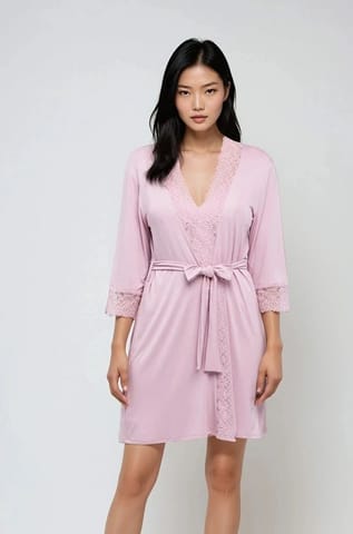 ⁨Szlafrok Jane Różowy (Rozmiar L)⁩ w sklepie Wasserman.eu