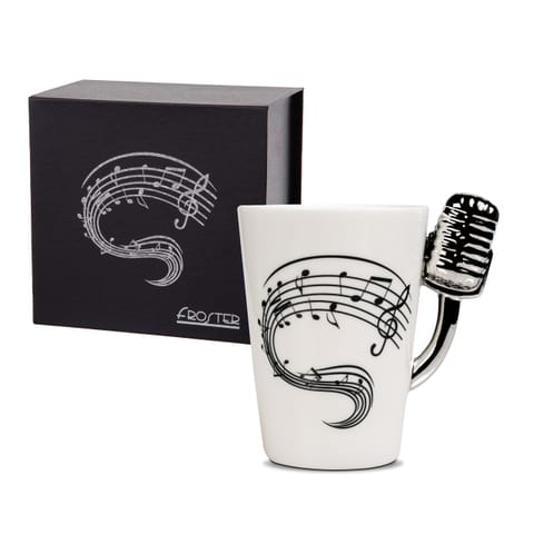 ⁨Mug Microphone Gift for Music Teacher Notes⁩ at Wasserman.eu