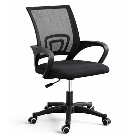 ⁨Fotel biurowy obrotowy mikrosiatka do biurka KO03CZCZ⁩ w sklepie Wasserman.eu