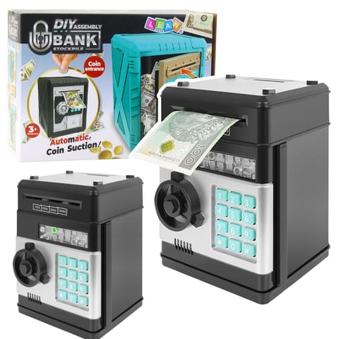 ⁨Sejf Skarbonka DIY Do Złożenia Skarbonka Elektroniczna PIN Dźwięki⁩ w sklepie Wasserman.eu