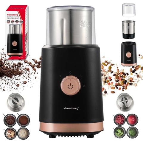 ⁨ELEKTRYCZNY MŁYNEK DO KAWY PRZYPRAW OWOCÓW KLAUSBERG KB-7992⁩ w sklepie Wasserman.eu