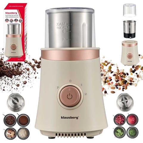 ⁨ELEKTRYCZNY MŁYNEK DO KAWY PRZYPRAW OWOCÓW KLAUSBERG KB-7993⁩ w sklepie Wasserman.eu