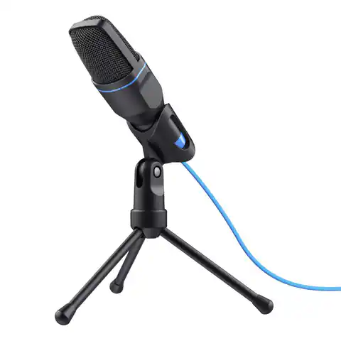 ⁨Trust Mico Black, Blue PC microphone⁩ at Wasserman.eu