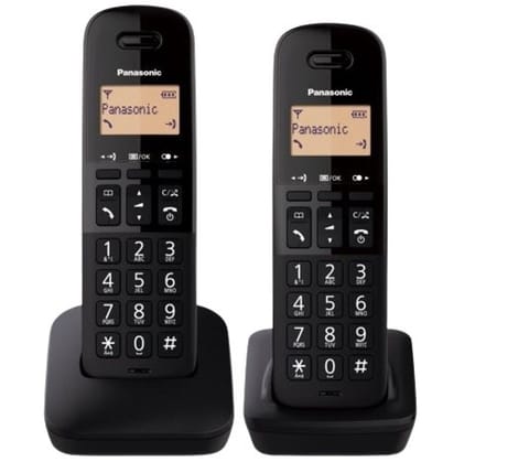 ⁨Telefon KX-TGB612 Dect Duo czarny⁩ w sklepie Wasserman.eu