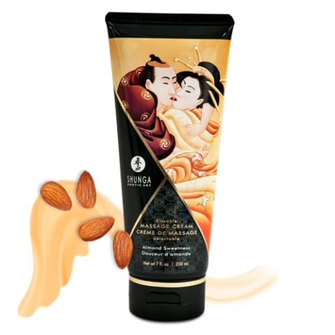⁨Jadalny krem do masażu Shunga Almond Sweetness 200ml⁩ at Wasserman.eu