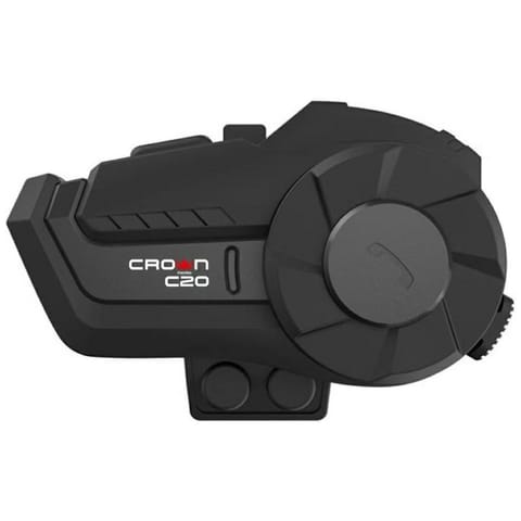 ⁨Interkom motocyklowy Crown C20 Bluetooth 5.1 czarny⁩ w sklepie Wasserman.eu