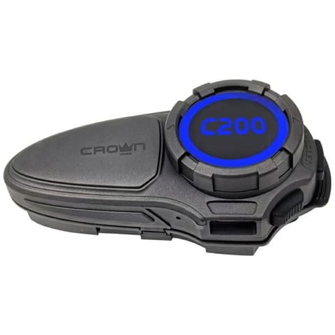 ⁨Interkom motocyklowy Crown C200 Mesh     Bluetooth czarny⁩ w sklepie Wasserman.eu
