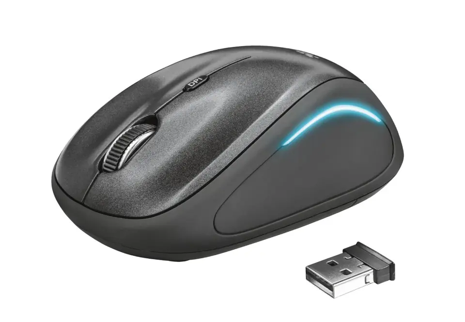 ⁨Trust Yvi FX mouse Ambidextrous RF Wireless Optical 1600 DPI⁩ at Wasserman.eu