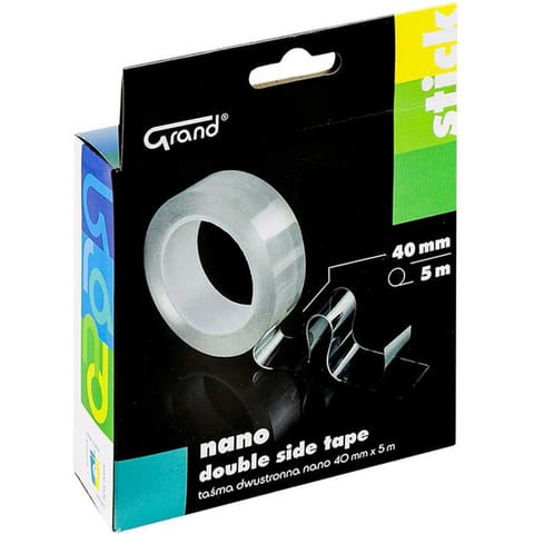 ⁨Taśma dwustronna nano 40mmx5mx1mm GRAND 130-1957⁩ w sklepie Wasserman.eu