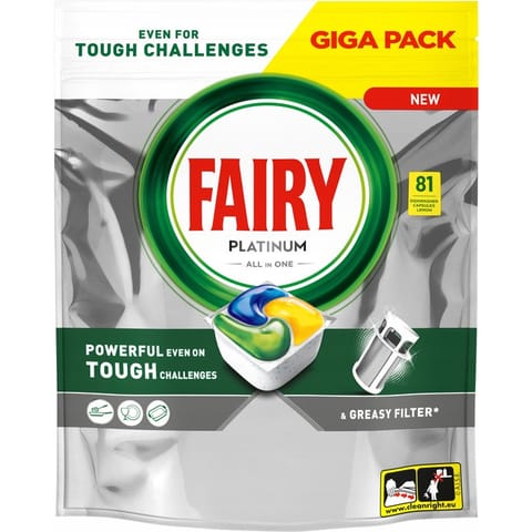 ⁨Kapsułki do zmywarki FAIRY PLATINUM (81 sztuk)⁩ w sklepie Wasserman.eu