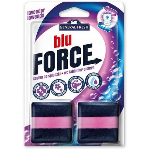⁨Kostka do WC BLU FORCE do spłuczki 50g (2 sztuki) lawenda GENERAL FRESH⁩ w sklepie Wasserman.eu