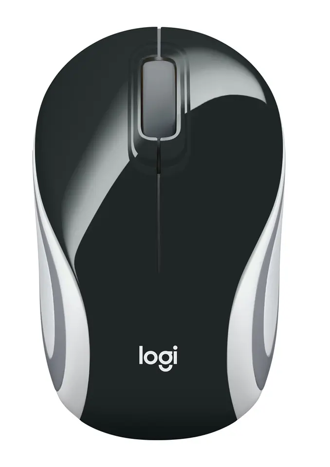 ⁨Mysz Logitech M187 Mini 910-002731 (optyczna; 1000 DPI; kolor czarny⁩ w sklepie Wasserman.eu