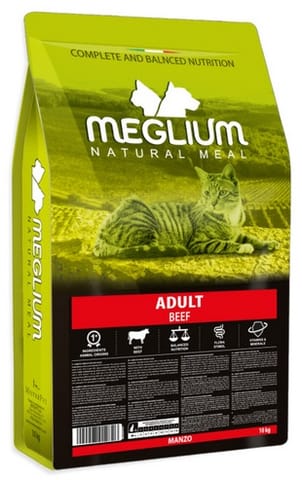 ⁨Meglium Cat Adult Beef 10kg⁩ w sklepie Wasserman.eu