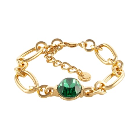 ⁨Bransoletka ze średnim, owalnym kryształkiem Primero (B24/JES/96AU)⁩ w sklepie Wasserman.eu