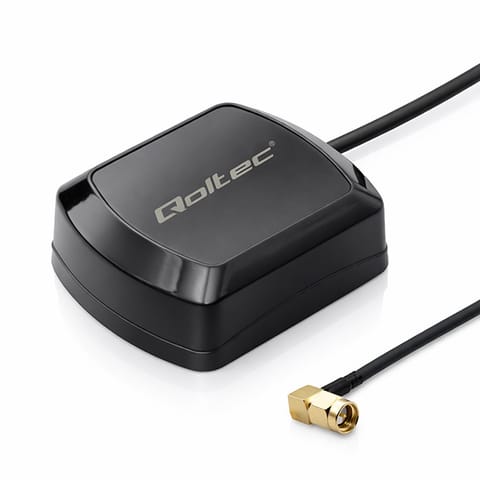 ⁨Qoltec Mobilna Antena GPS GLONASS z podstawą magnetyczną | dookólna | 28dBi | 50W | SMA RA⁩ w sklepie Wasserman.eu