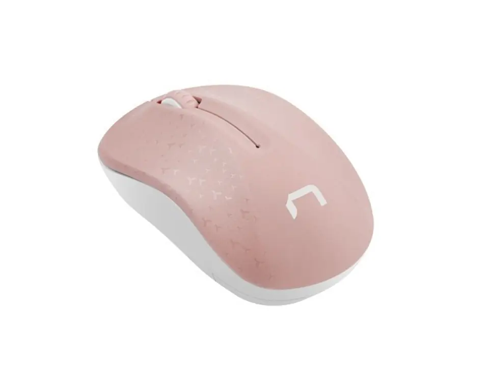 ⁨NATEC MYSZ BEZPRZEWODOWA TOUCAN PINK-WHITE 1600DPI NMY-1652⁩ w sklepie Wasserman.eu