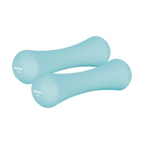 ⁨Hantelki żeliwne neoprenowe 2x1kg, REBEL ACTIVE⁩ w sklepie Wasserman.eu