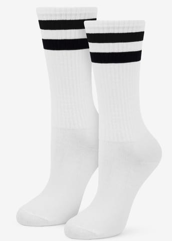 ⁨SKARPETY MARILYN DAMSKIE TWO STRAPS WHI/BLA (kolor white- black, rozmiar 36-40)⁩ w sklepie Wasserman.eu