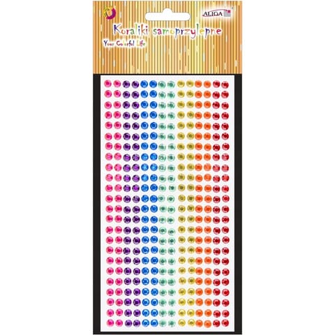 ⁨Kryształki samop. mix kol. 6mm JET-1251 ALIGA⁩ w sklepie Wasserman.eu