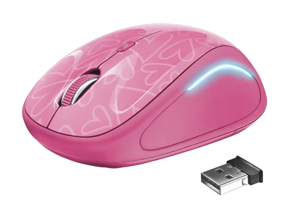 ⁨Trust Yvi FX mouse Ambidextrous RF Wireless Optical 1600 DPI⁩ at Wasserman.eu