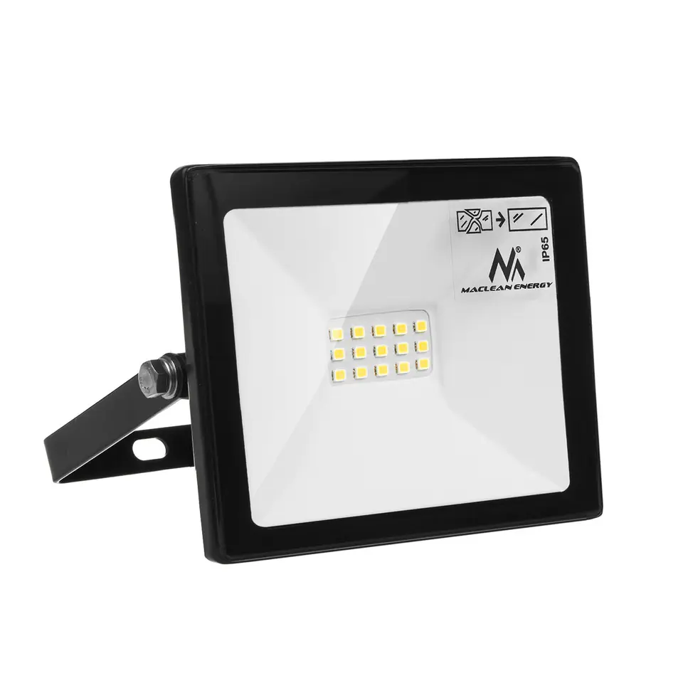 ⁨LED floodlight Maclean, slim, 10W, Cold White (6000K), IP65, PREMIUM, MCE510 CW⁩ at Wasserman.eu