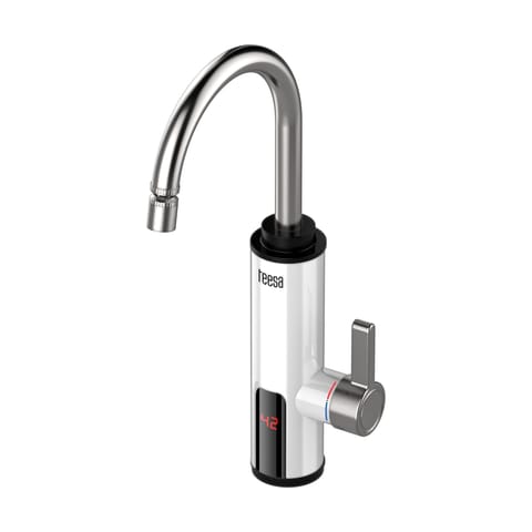 ⁨Przepływowy podgrzewacz wody - bateria kuchenna biała⁩ w sklepie Wasserman.eu