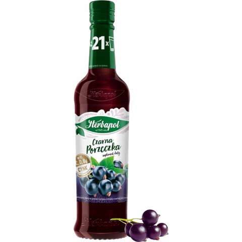 ⁨Syrop HERBAPOL Owocowa Spiżarnia 420ml czarna porzeczka⁩ w sklepie Wasserman.eu