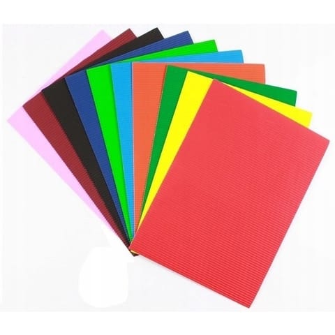 ⁨Tektura falista mała 25x35cm mix 10 arkuszy TF-2535 ALIGA⁩ w sklepie Wasserman.eu