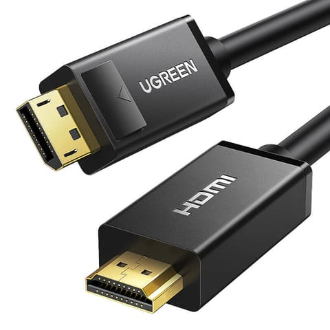 ⁨Kabel UGREEN DP101 DisplayPort-HDMI 5m (czarny)⁩ w sklepie Wasserman.eu