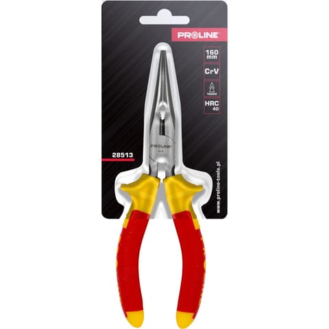 ⁨SNIPE NOSE PLIERS CV,160MM,1000V, PROLINE⁩ at Wasserman.eu