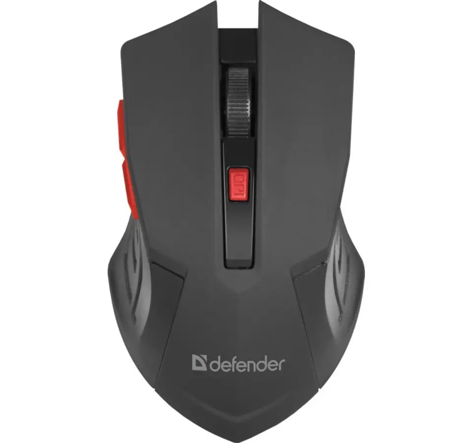 ⁨MOUSE DEFENDER ACCURA MM-275 RF BLACK & RED OPTICAL 1600DPI 6P⁩ at Wasserman.eu