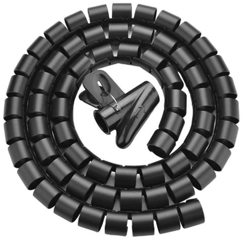 ⁨Organizer do kabli Unitek spiralny organizer na kable, 25 metrów, 22 mm średnicy, czarny⁩ w sklepie Wasserman.eu