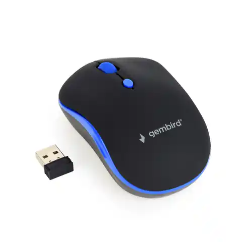 ⁨Gembird WIRELESS OPTICAL MUSW-4B-03-B 1600DP - Maus mouse RF Wireless 1600 DPI Ambidextrous⁩ at Wasserman.eu