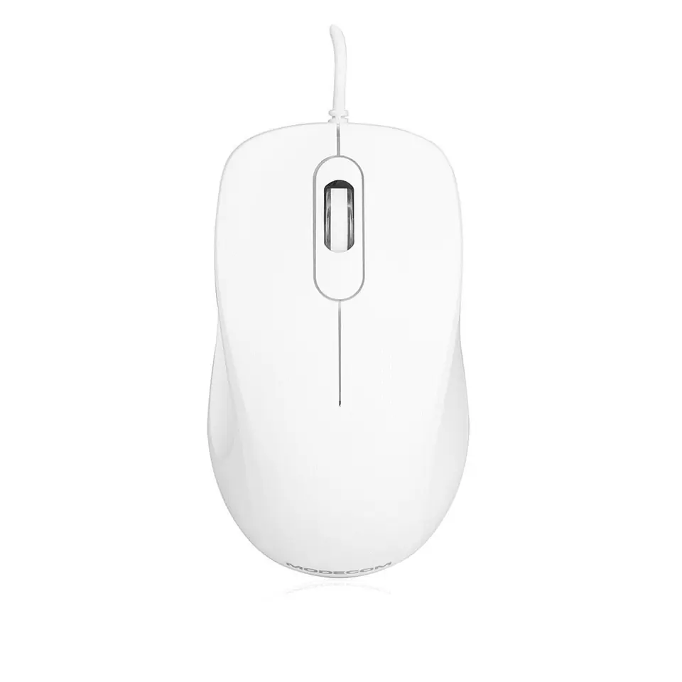 ⁨MODECOM M10 M-MC-0M10-200 Mouse (optical; 1000 DPI; white)⁩ at Wasserman.eu