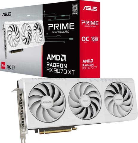 ⁨Karta graficzna AMD PRIME-RX9070XT-O16G-WHITE⁩ w sklepie Wasserman.eu