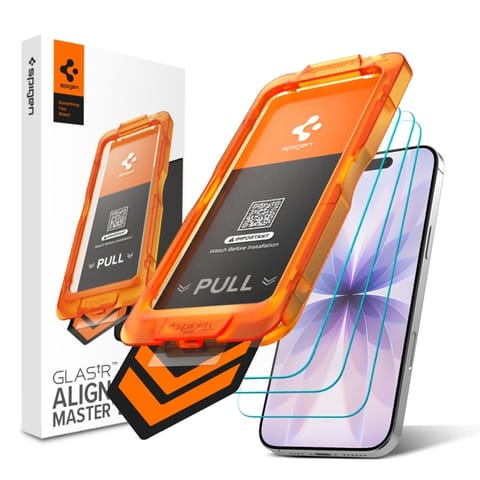 ⁨Spigen Glas.tR AlignMaster Slim 3-Pack - Szkło hartowane do Apple iPhone 17 (3 sztuki)⁩ w sklepie Wasserman.eu