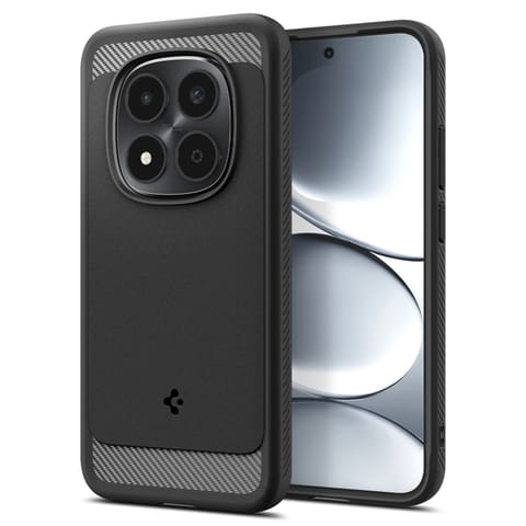 ⁨Spigen Rugged Armor - Etui do Xiaomi Redmi Note 15 Pro 5G (Matte Black)⁩ w sklepie Wasserman.eu