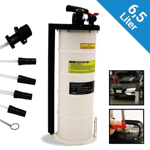 ⁨Ręczna pompa do odsysania oleju pojemność 6,5 litra pompa olejowa ręczna pneumatyczna⁩ w sklepie Wasserman.eu