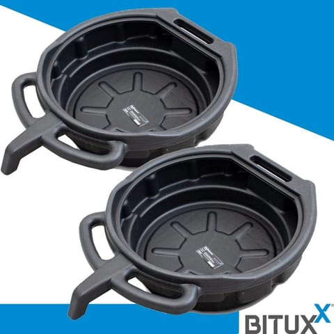 ⁨Zestaw 2x miska do spuszczania oleju 15L z kranem warsztat motocykl auto⁩ w sklepie Wasserman.eu