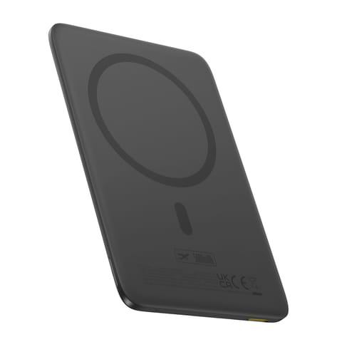 ⁨Powerbank magnetyczny Ultra-Slim 5000mAh 20W PicoGo AM41 MagSafe z kablem USB-C 30cm - czarny⁩ w sklepie Wasserman.eu