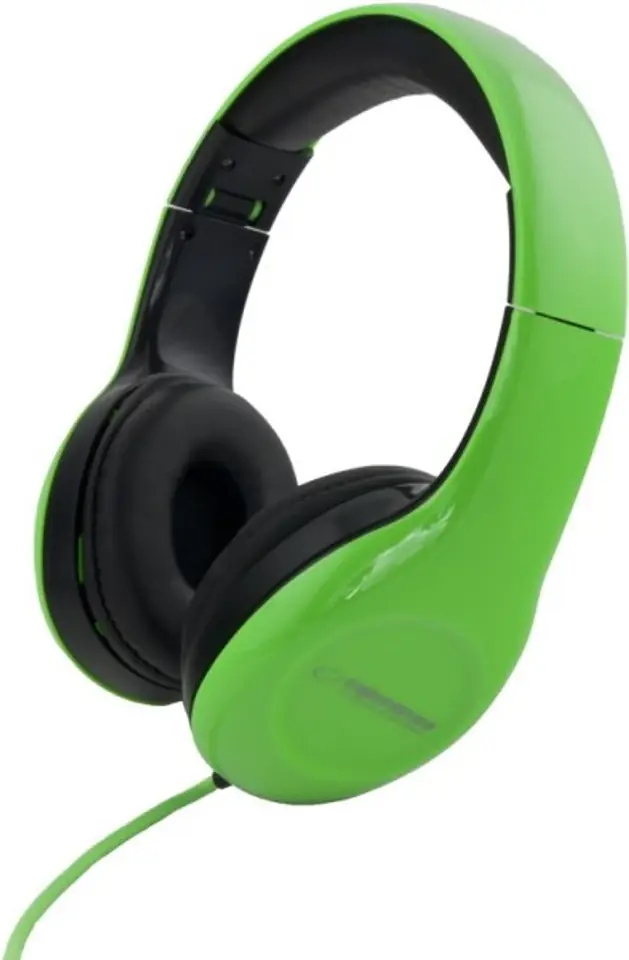 ⁨Esperanza EH138G headphones/headset Head-band Black,Green⁩ at Wasserman.eu